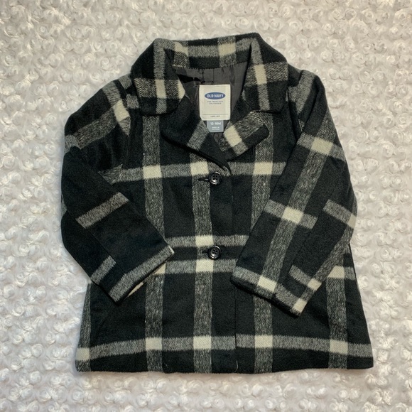 Plaid coat 12/18 m - Picture 1 of 4